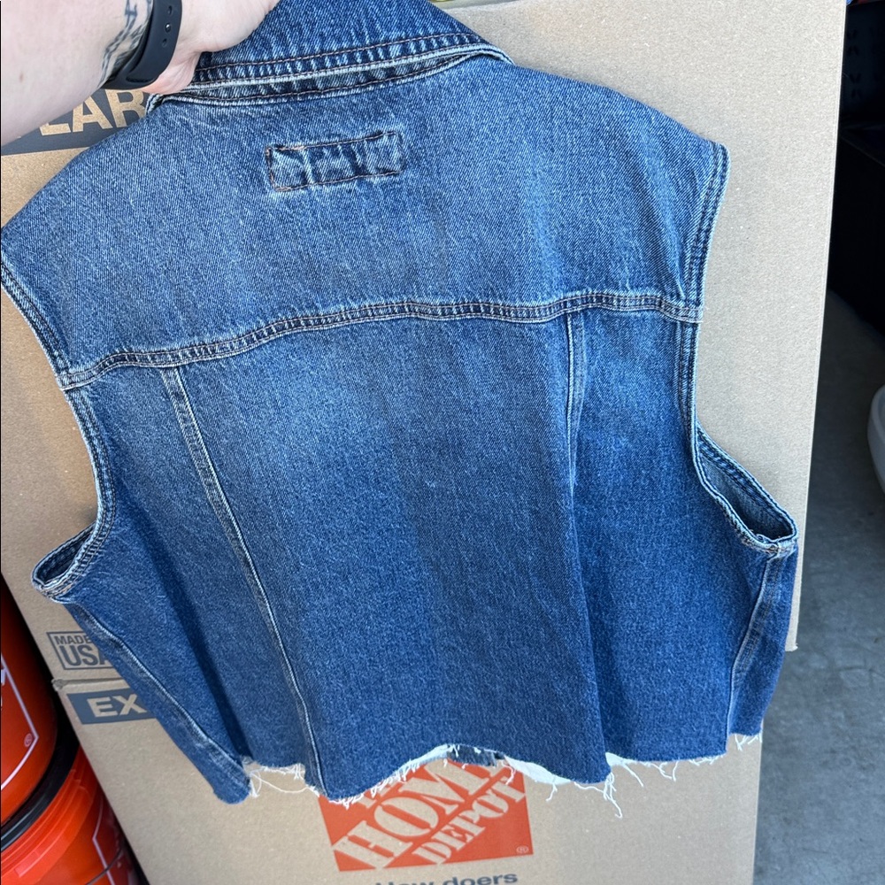 Maurices Blue Denim jean Vest XXL NEW WITH TAG - Picture 7 of 8